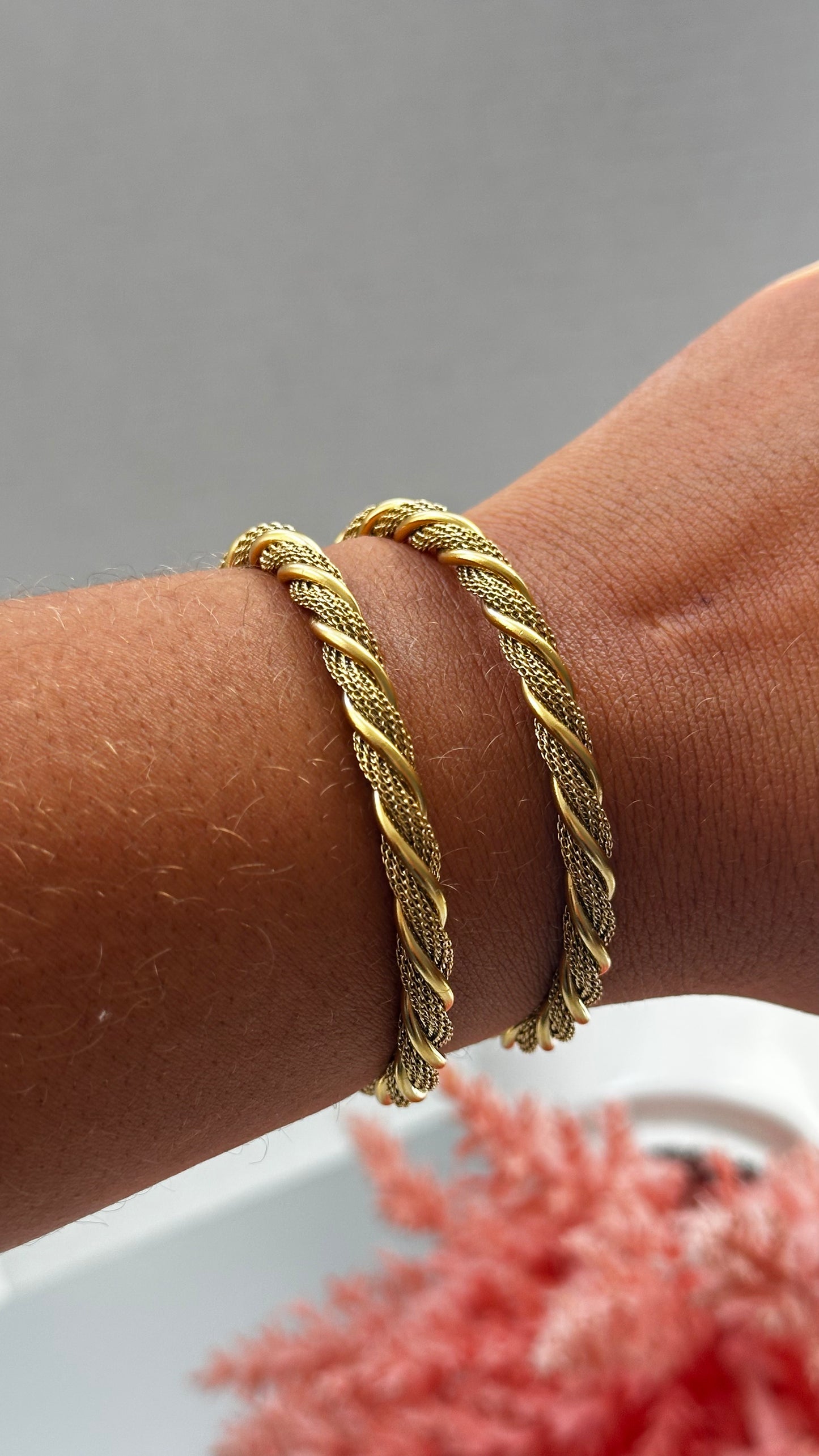 Twisted Gold Cuff Bracelet - Irma Cuff - ORÂGE Jewelry