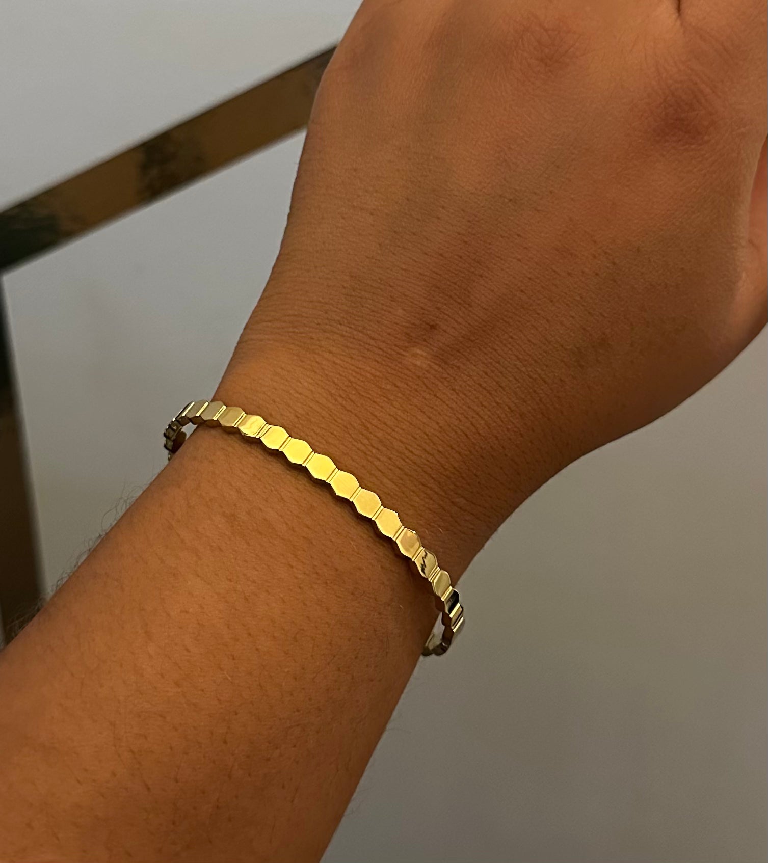 Aurelia Hexagonal Bangle - Hexagonal Bangle - ORÂGE Jewelry​