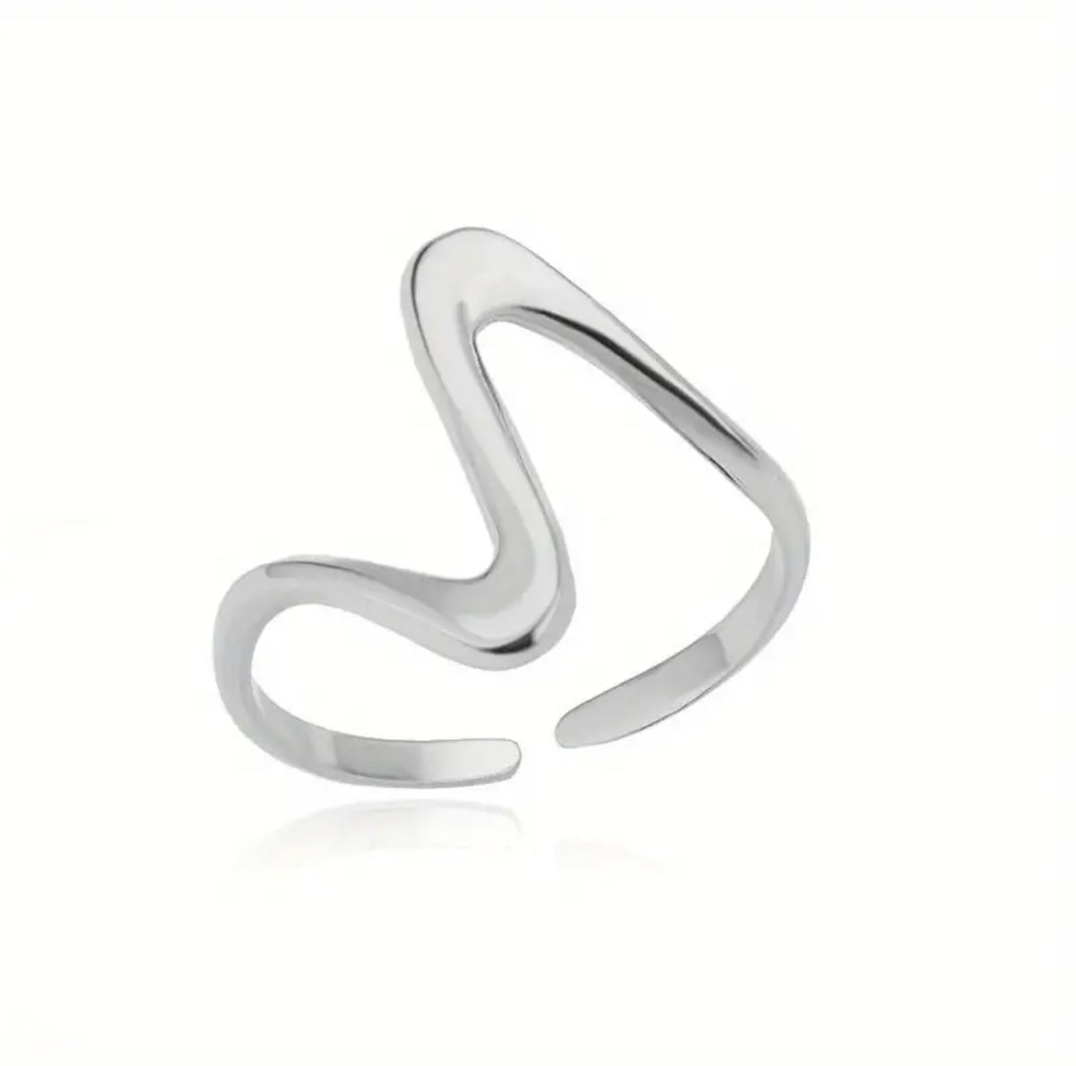 Makena Horizon Wave Ring – Gold-Plated Ring​ - ORÂGE Jewelry