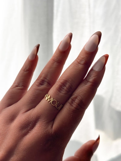 Amour Stainless Steel Love Ring - ORÂGE Jewelry​