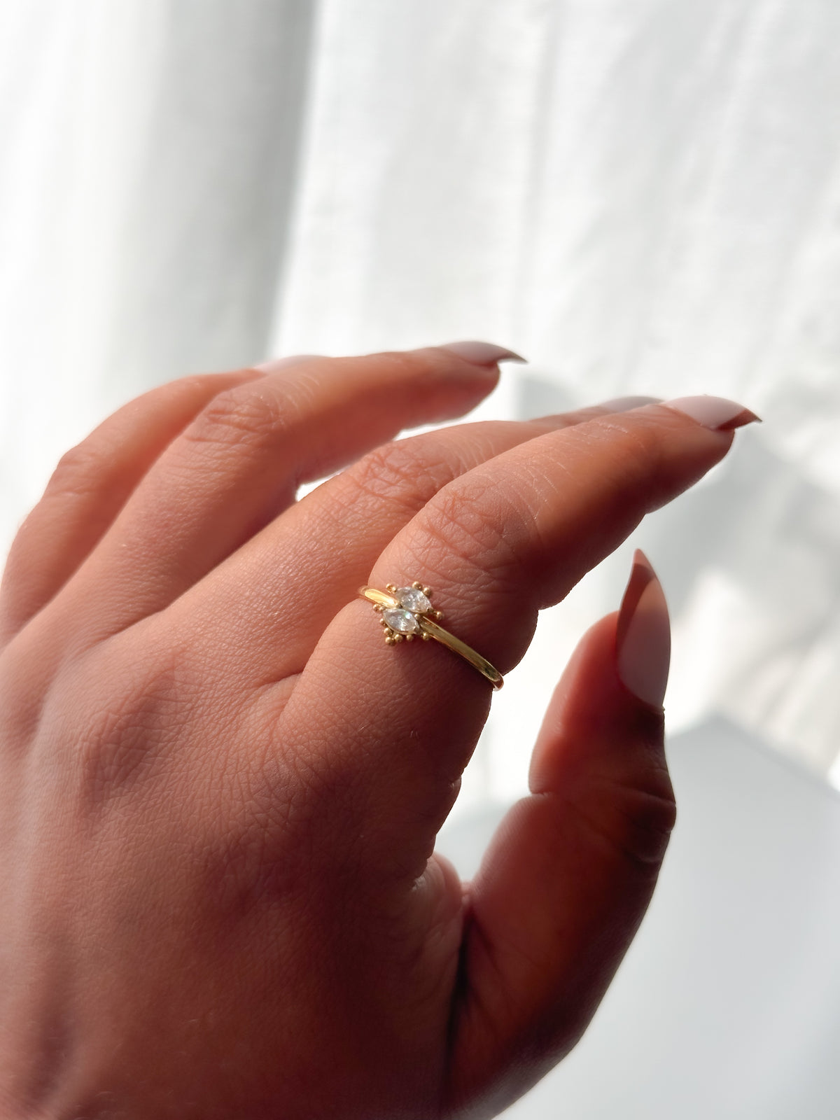 Elaïs Marquise Ring – Gold-Plated Jewelry - ORÂGE Jewelry