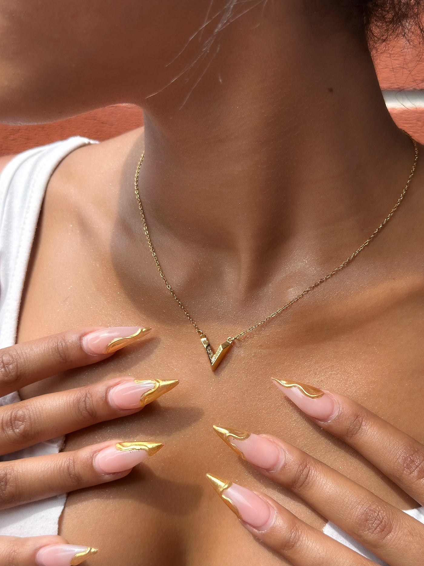 Victory Stainless Steel Vibes Necklace Pendant - ORÂGE Jewelry