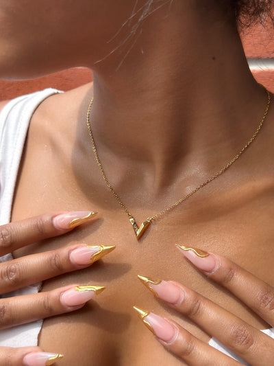 Victory Stainless Steel Vibes Necklace Pendant - ORÂGE Jewelry