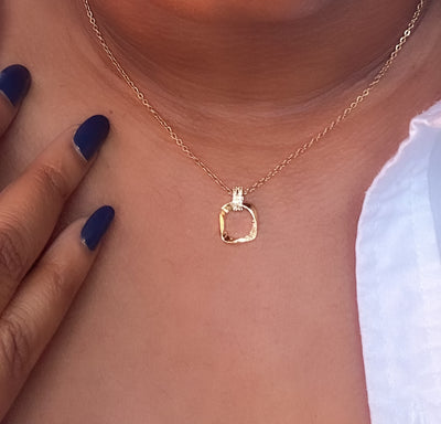 Swann Eternal Stainless Steel Gold Necklace - ORÂGE Jewelry
