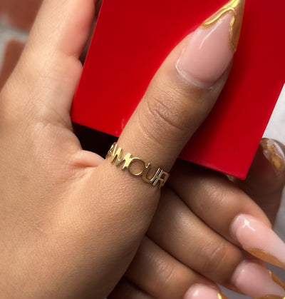 Amour Stainless Steel Love Ring - ORÂGE Jewelry​