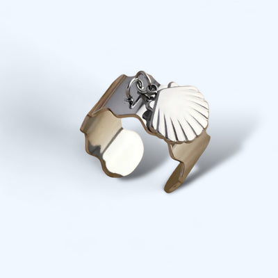 Ariel Seashell Charm Ring - Gold Plated Ring – ORÂGE Jewelry​