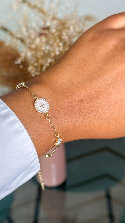 Faith Stainless Steel Cross Charm Bracelet - ORÂGE Jewelry