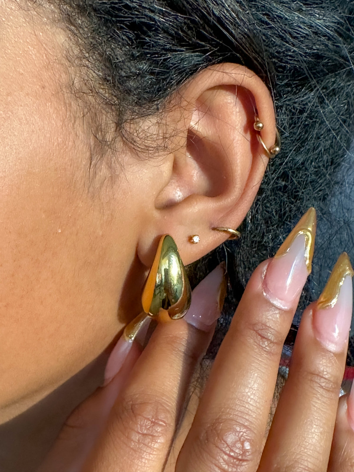 Aphea Stainless Steel Mini Teardrop Earrings - ORÂGE Jewelry