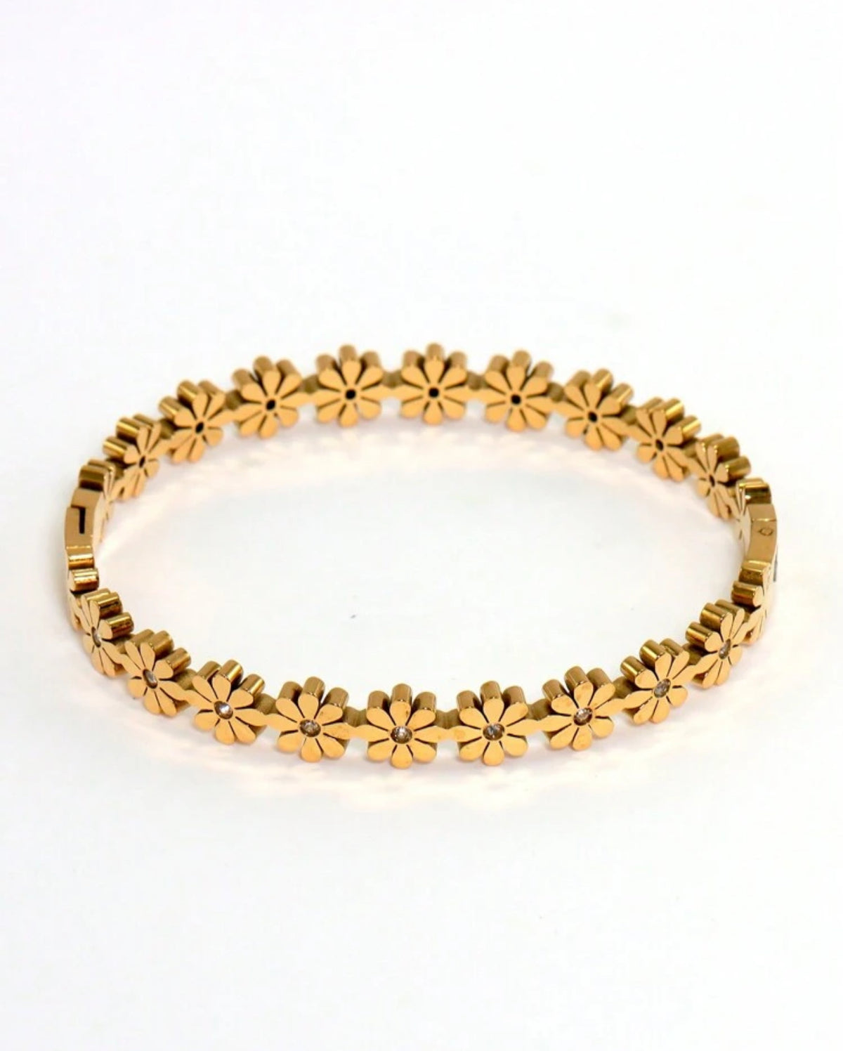 Flora Flower Bangle Bracelet - Flower Bracelet - ORÂGE Jewelry