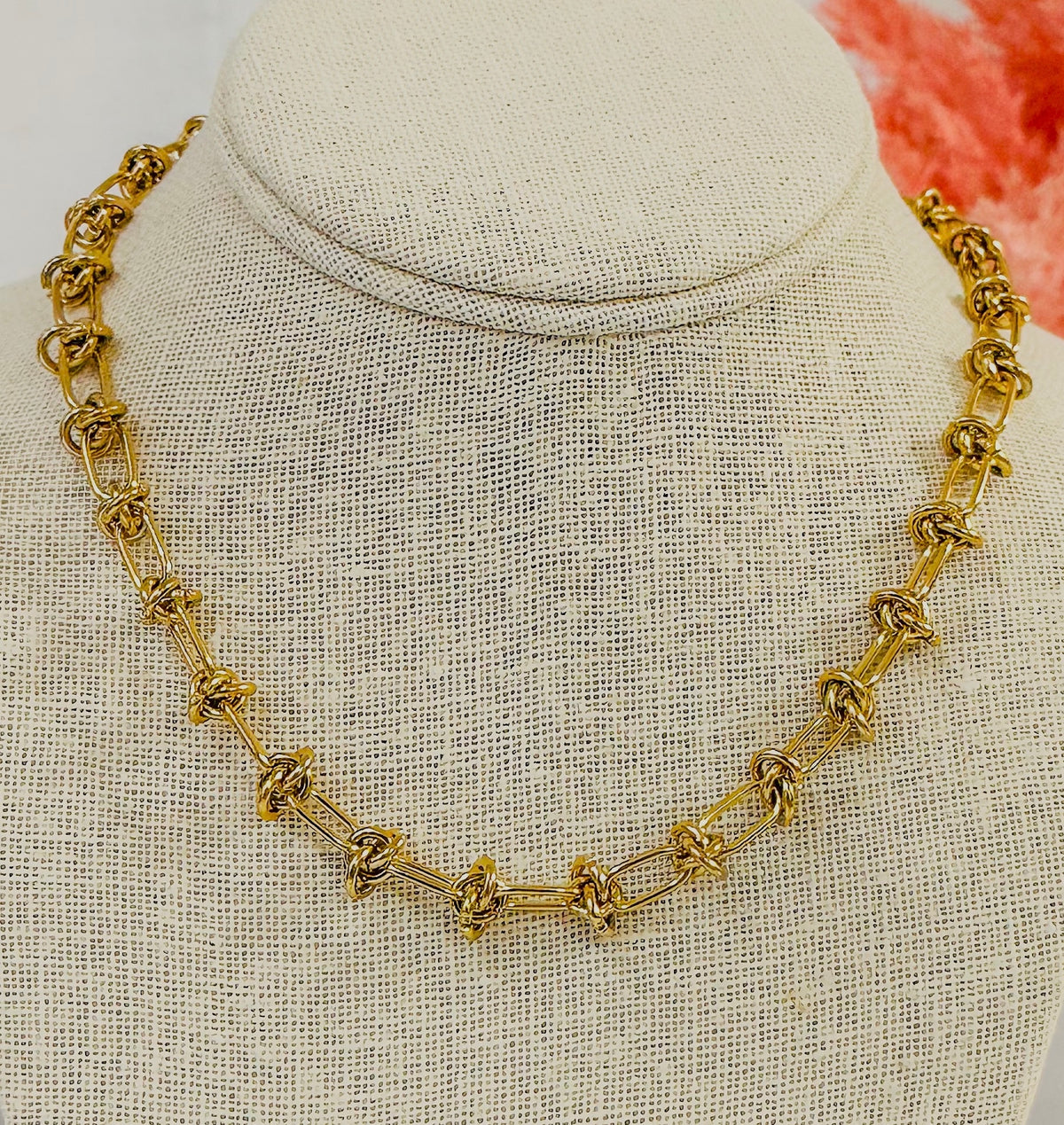 Liana Knot Chain Necklace - Knot Chain Necklace - ORÂGE Jewelry​