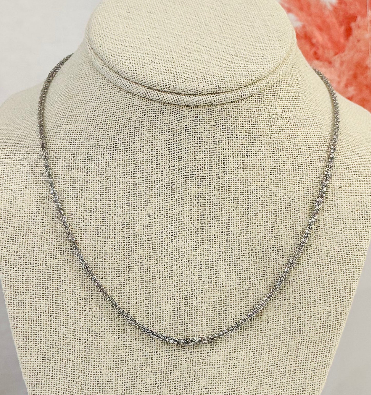 Bree Textured Necklace - Gold & Gray Jewelry - ORÂGE Jewelry