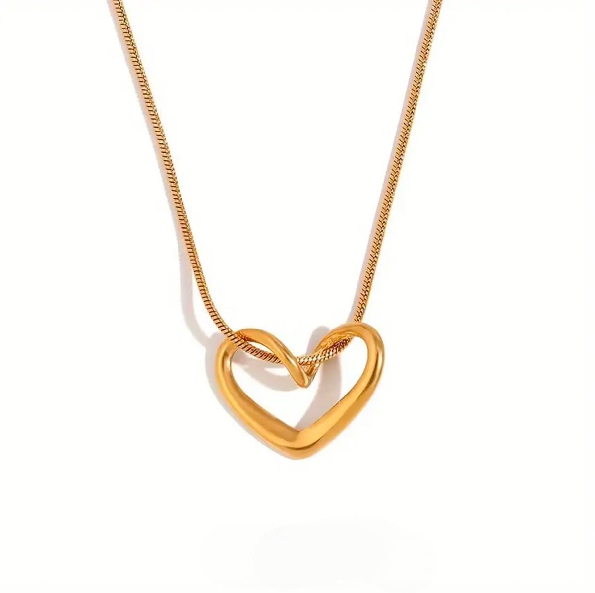 Xandra Heart Necklace Pendant - Gold-Plated - ORÂGE Jewelry