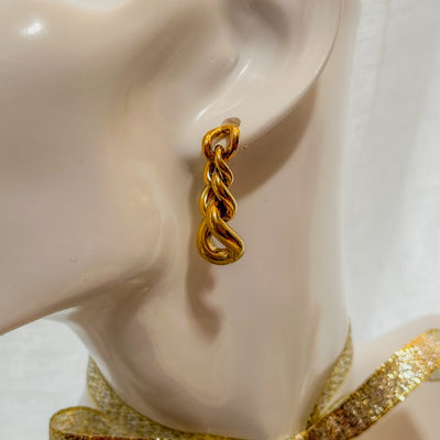 Paris Links Earrings - Gold Plated Jewelry - ORÂGE Jewelry