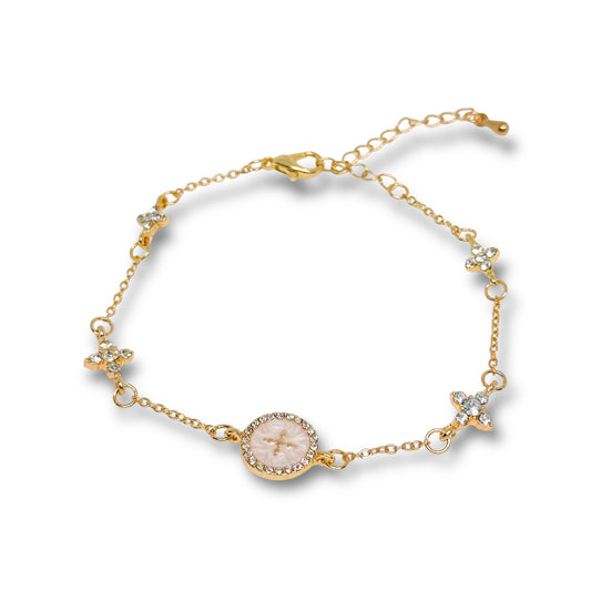 Faith Stainless Steel Cross Charm Bracelet - ORÂGE Jewelry