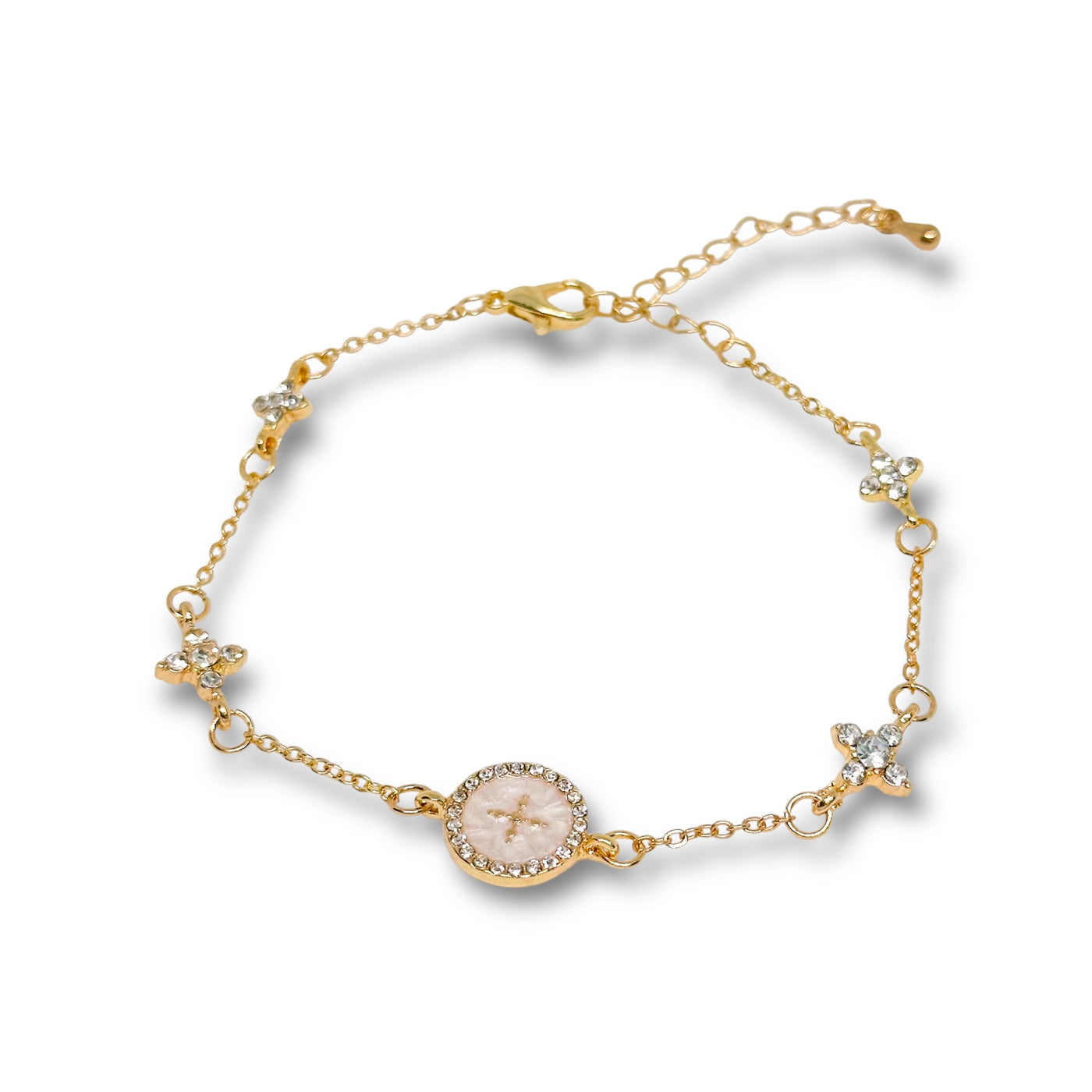 Faith Stainless Steel Cross Charm Bracelet - ORÂGE Jewelry
