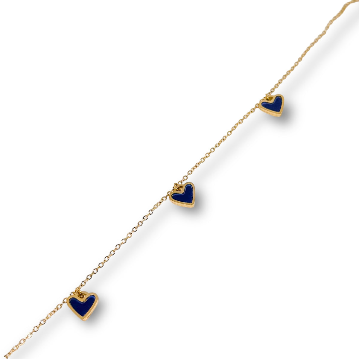 Ketsia Heart Charm Bracelet/Anklet - Heart Charms - ORÂGE Jewelry