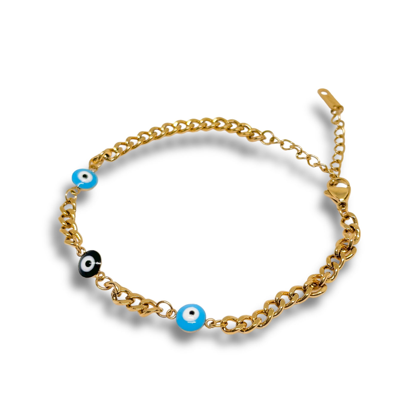 Vania Stainless Steel Evil Eye Bracelet - ORÂGE Jewelry
