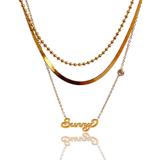 Sunny Layered Gold Necklace - Gold Necklace - ORÂGE Jewelry