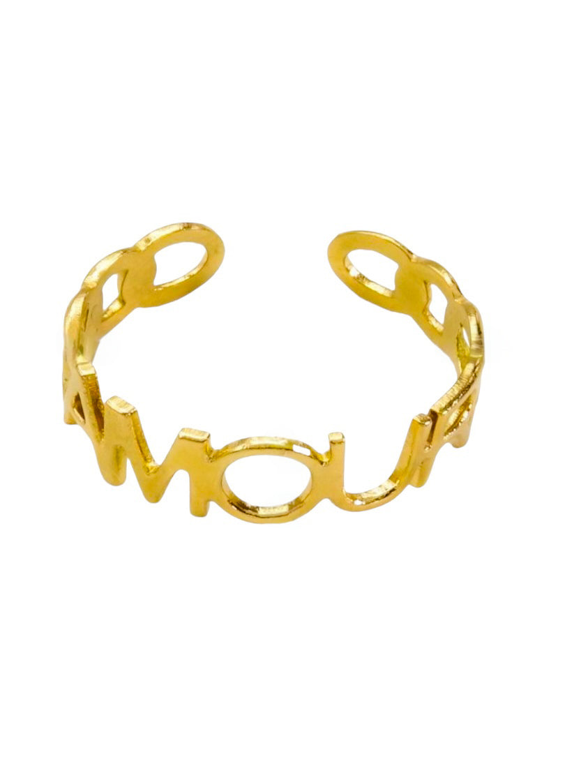 Amour Stainless Steel Love Ring - ORÂGE Jewelry​