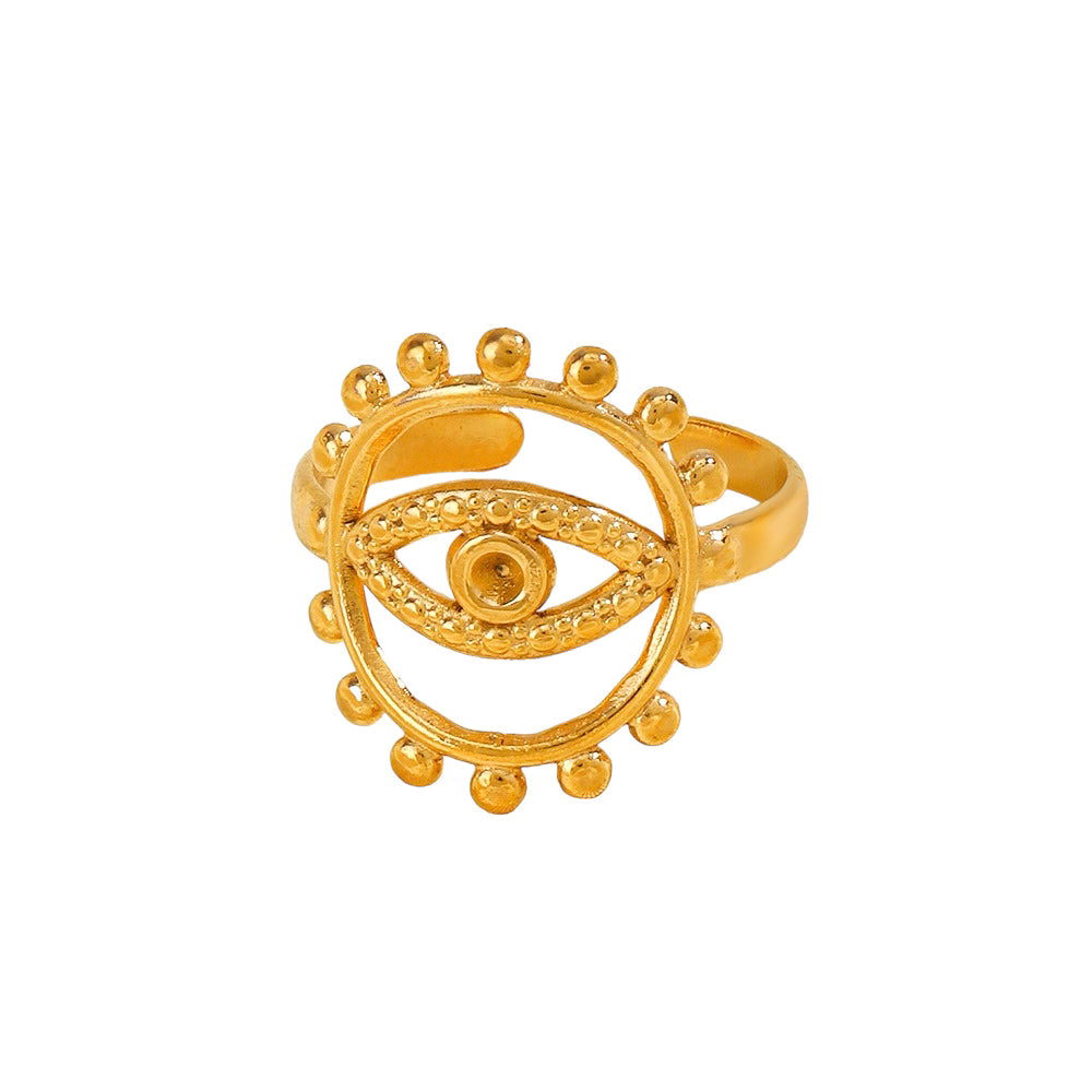 Nyma Stainless Steel Celestial Eye Ring - ORÂGE Jewelry