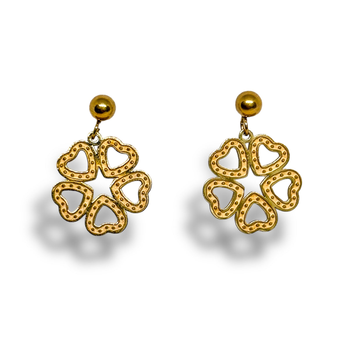 Cleo Stainless Steel Lucky Clover Earrings - ORÂGE Jewelry