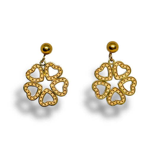 Cleo Stainless Steel Lucky Clover Earrings - ORÂGE Jewelry