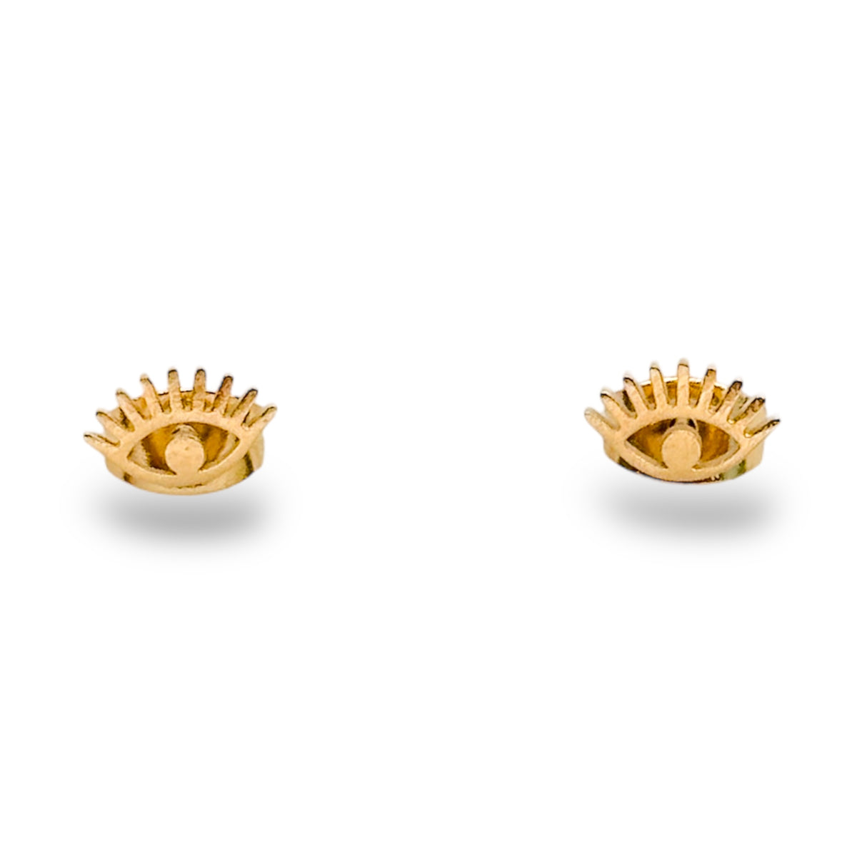 Nila Stainless Steel Tiny Eyes Stud Earrings - ORÂGE Jewelry