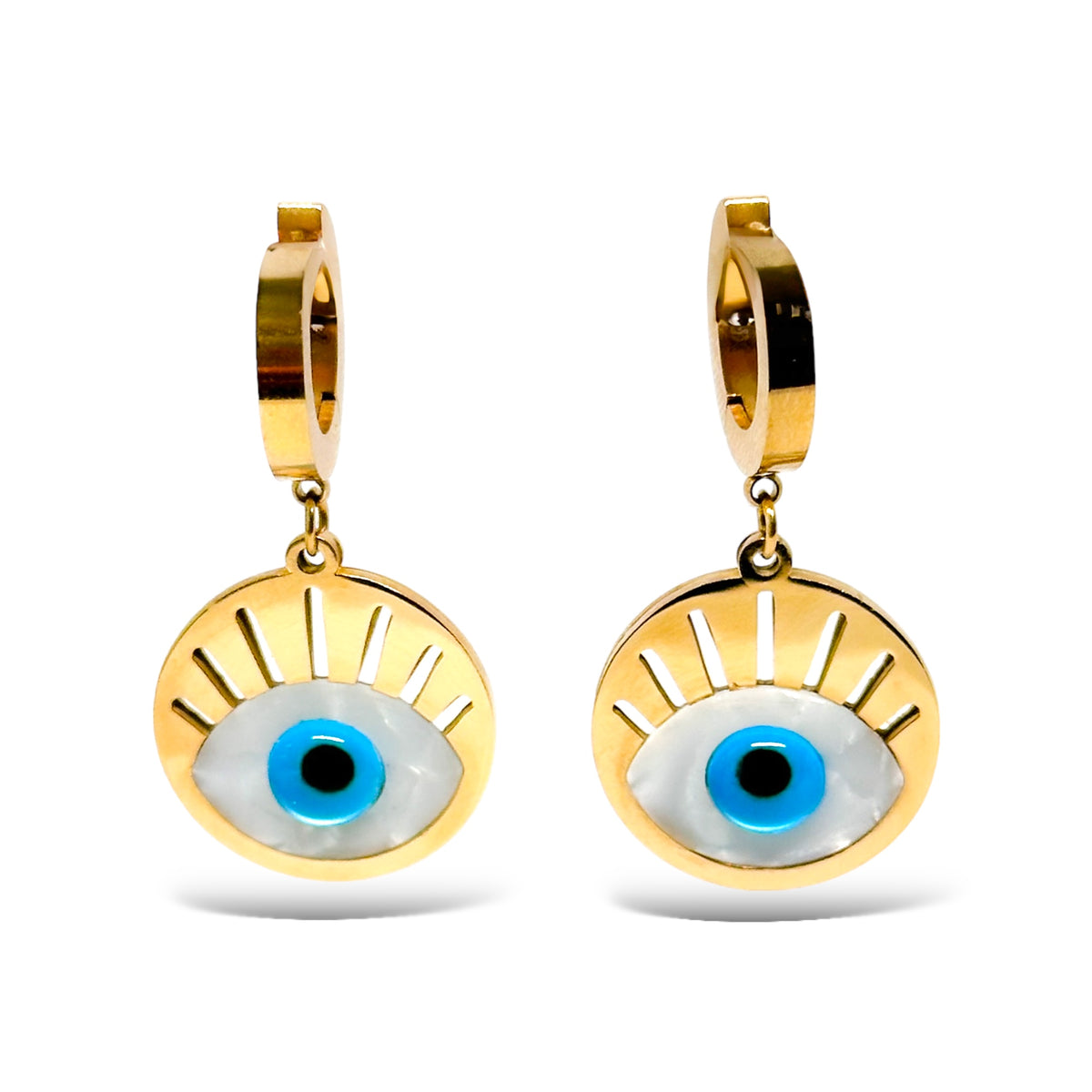 Zya Guardian Eye Drop Earrings - ORÂGE Jewelry