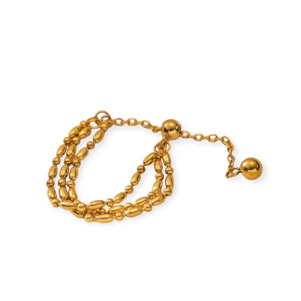 Kyana Stainless Steel Chain Ring - Gold Ring​ - ORÂGE Jewelry