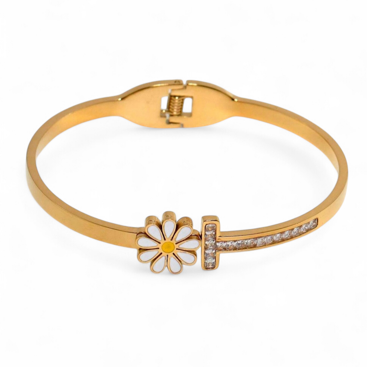 Daisy Cuff Bracelet - 18K Gold Plated - ORÂGE Jewelry