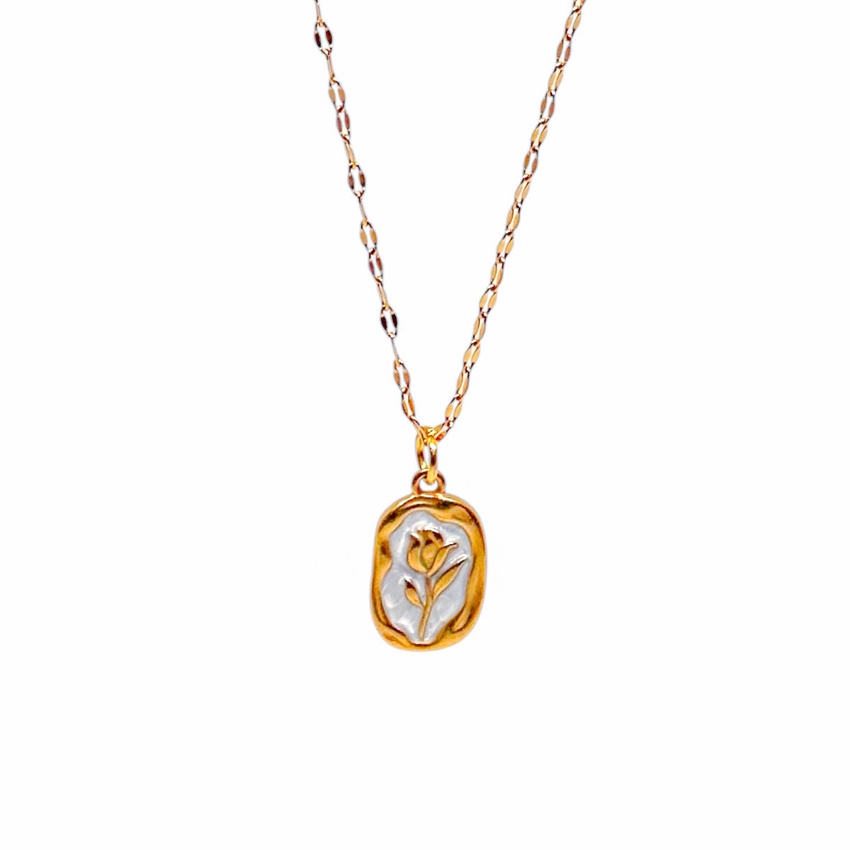 Rosalie Floral Gold Pendant Necklace – ORÂGE Jewelry​