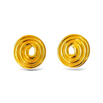 Lielle Circular Swirls Studs Earrings – ORÂGE Jewelry​