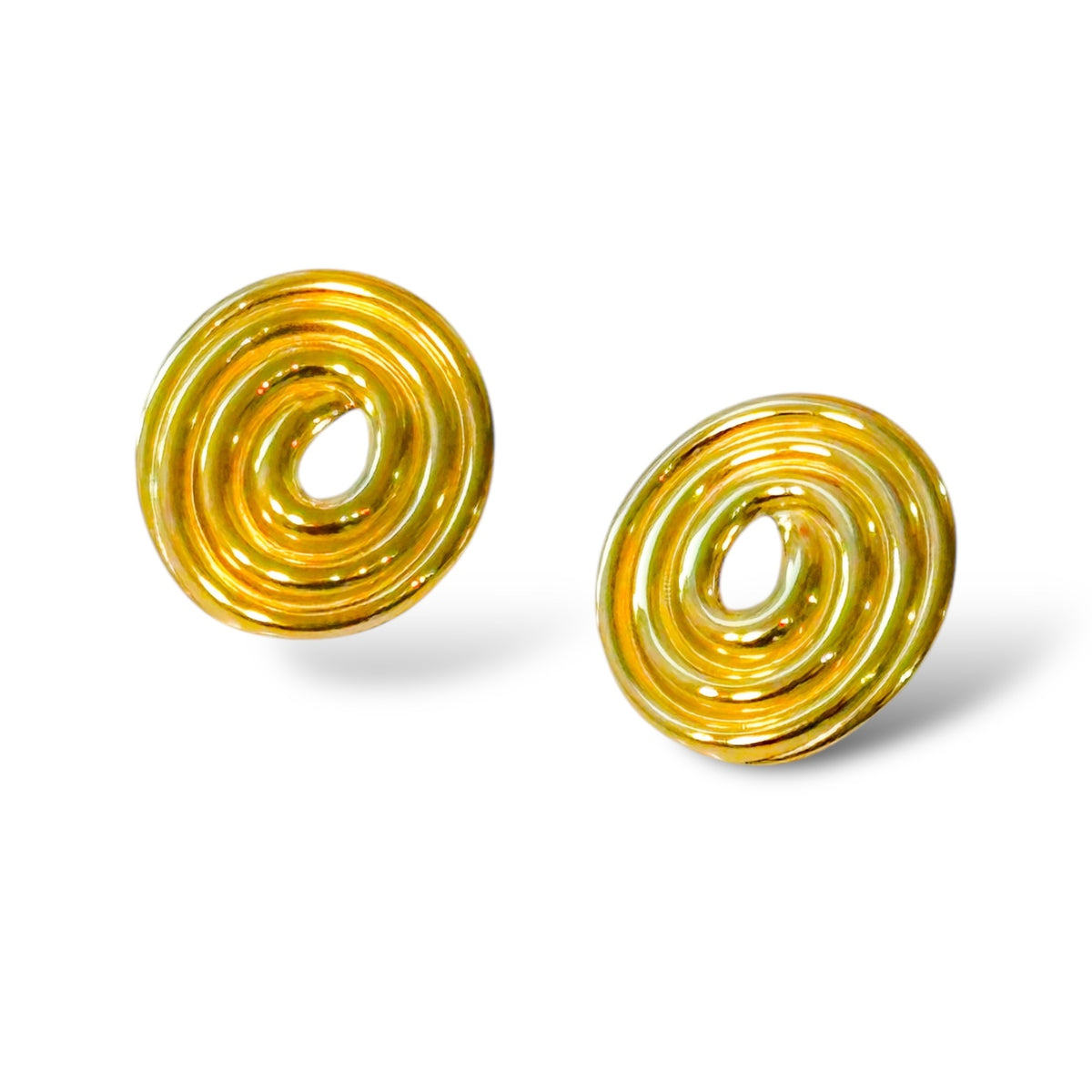 Lielle Circular Swirls Studs Earrings – ORÂGE Jewelry​