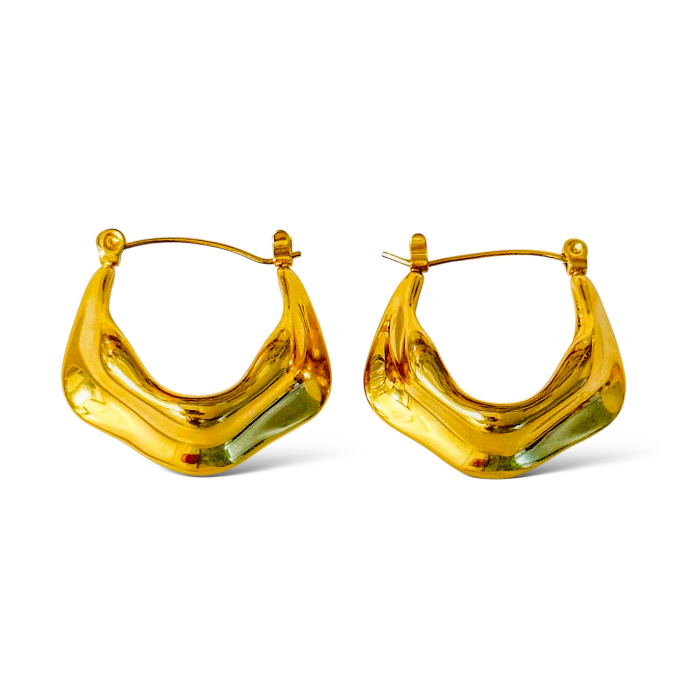 Althea Waves Hoops Earrings - Hoops Earrings - ORÂGE Jewelry​