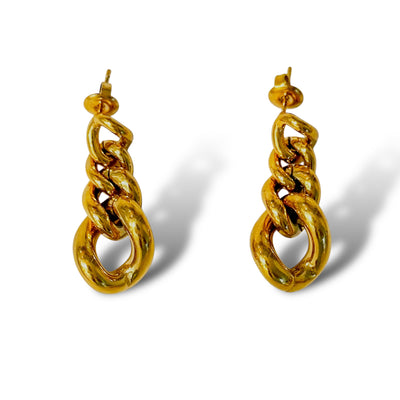 Paris Links Earrings - Gold Plated Jewelry - ORÂGE Jewelry