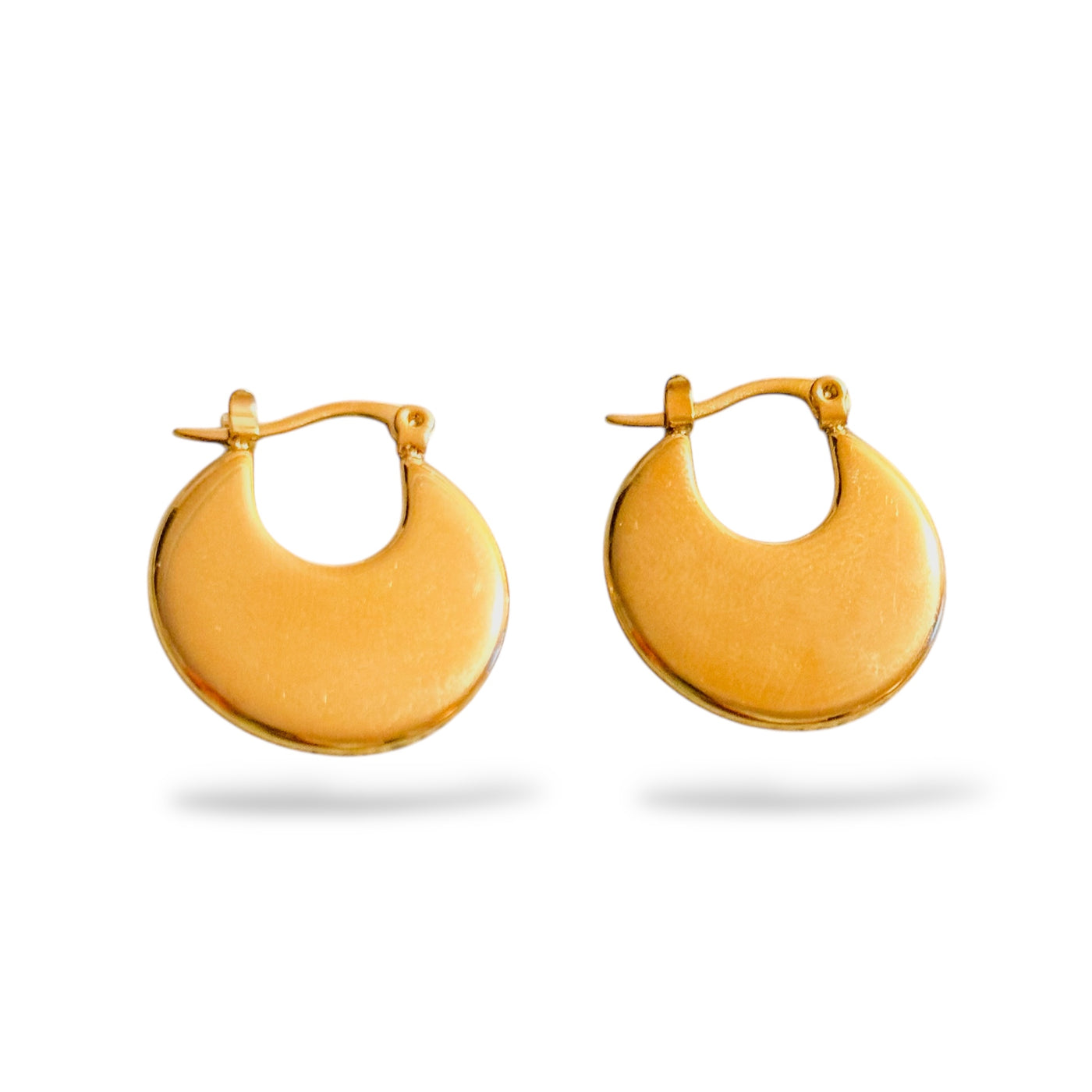 Awa Minimalist Hoops Earrings - 18K Gold Hoops - ORÂGE Jewelry