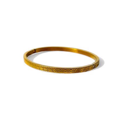 Dalila Geometric Bangle - Geometric Gold Bangle - ORÂGE Jewelry
