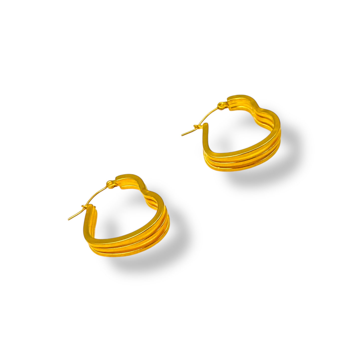 Calla Curved Hoops – Gold Statement Earrings - ORÂGE Jewelry