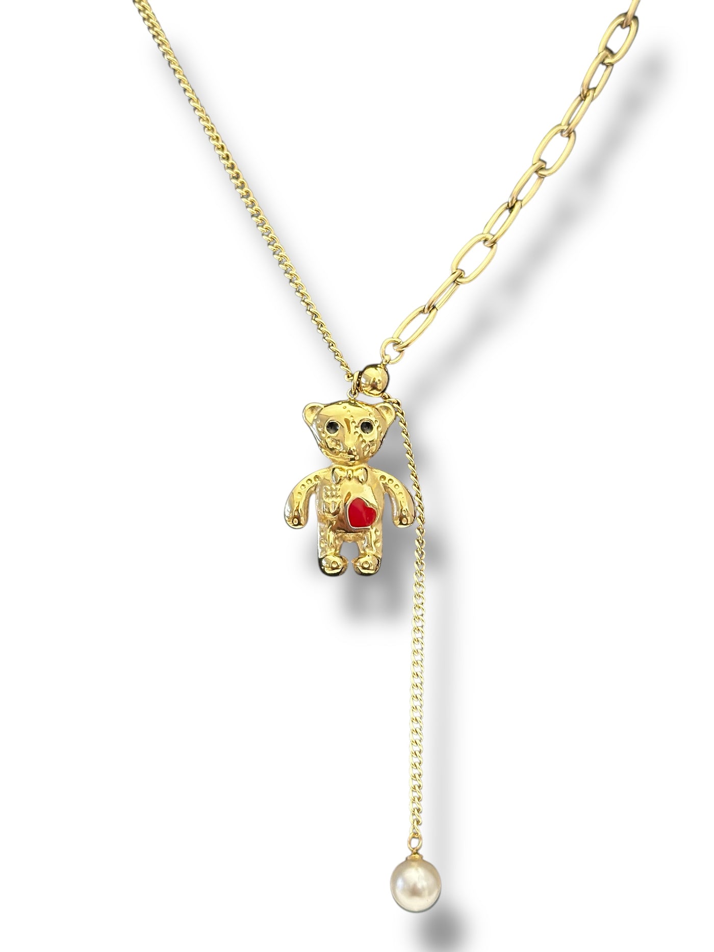 Amabel Bear Necklace – Pendant Bear Necklace - ORÂGE Jewelry​